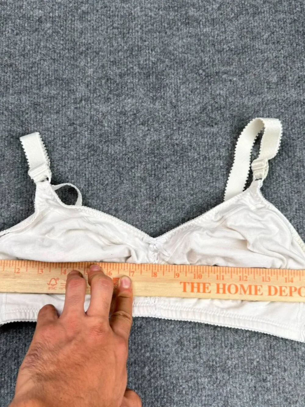 Women's White Comfort Wireless Full Coverage Everyday Bra Sz XL/2XL No Tag MSMTS
